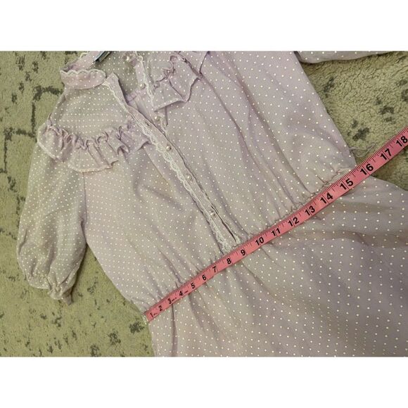 Vintage 50s 60s D.B.A. L.A. Ruffle Dress - Picture 9 of 11